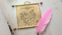 Как сделать бумажный свиток. Состаривание бумаги