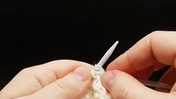 вязание полого шнура в пройме жилета