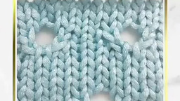 интересное вязание дырочек спицами