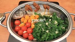 Сибас с овощами от Zepter